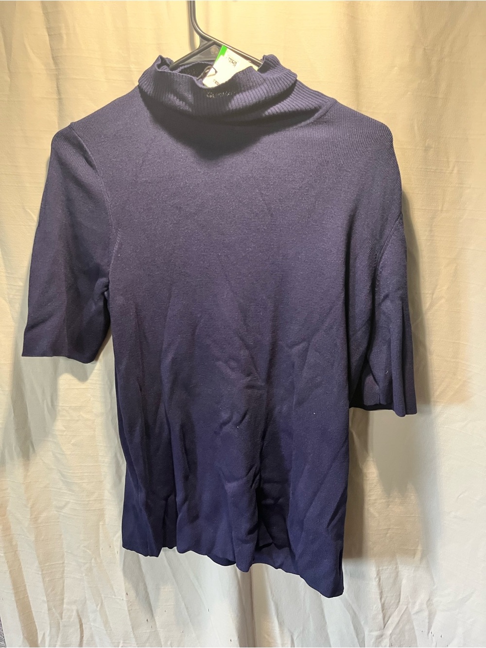 Classic Navy Turtleneck Short-Sleeve woMen’s Shirt